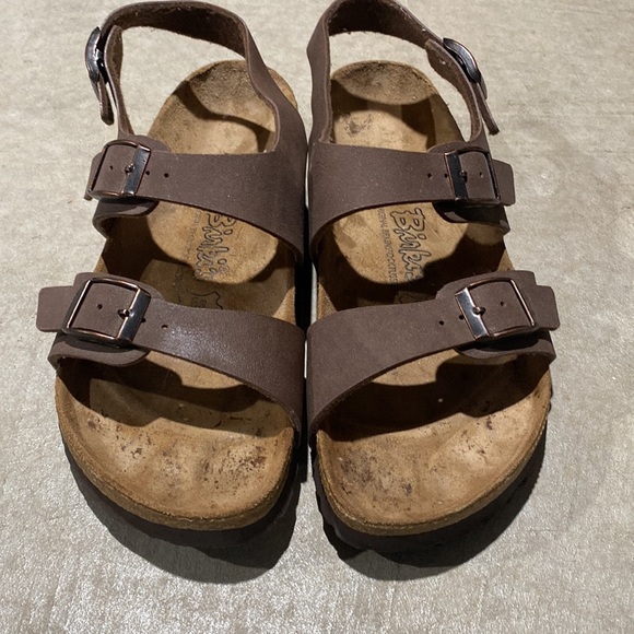 Birkenstock Birkis leather sandal double buckle comfort brown walking Arizona - Picture 6 of 8